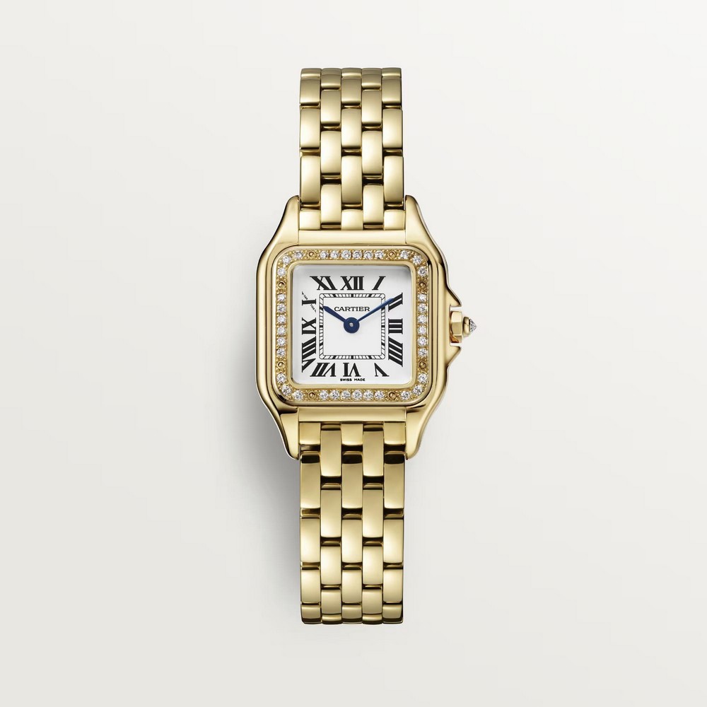 Đồng Hồ Cartier Panthère De Cartier Small Watch Nữ Vàng Trắng